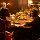 Rachel Roth sitting down to eat with the Doom Patrol.